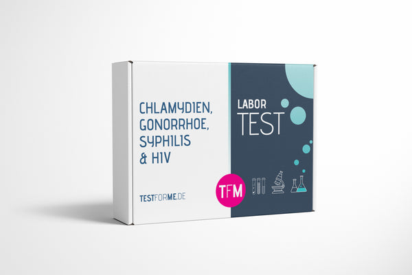 4-in-1 STI-Test für Zuhause: Chlamydien, Gonorrhoe, Syphilis & HIV